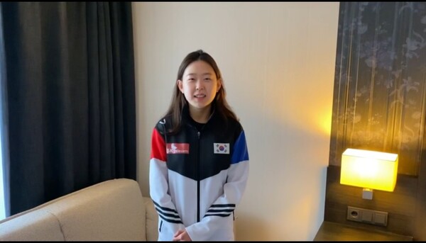2021-2022 ISU 스피드스케이팅 월드컵 여자 500m에서 동메달을 획득한 김민선이 소감을 전했다. (사진=대한빙상경기연맹 제공)