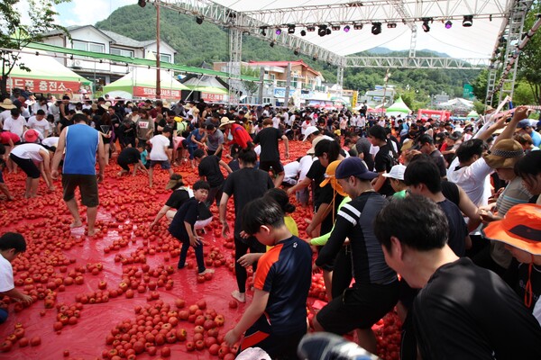 ‘2019 화천 토마토축제’ 현장 모습 / 사진=㈜오뚜기